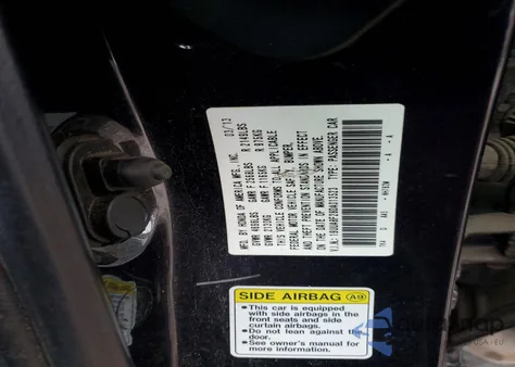 2013 Acura Tl из США, поврежденный, VIN 19UUA8F28DA013523